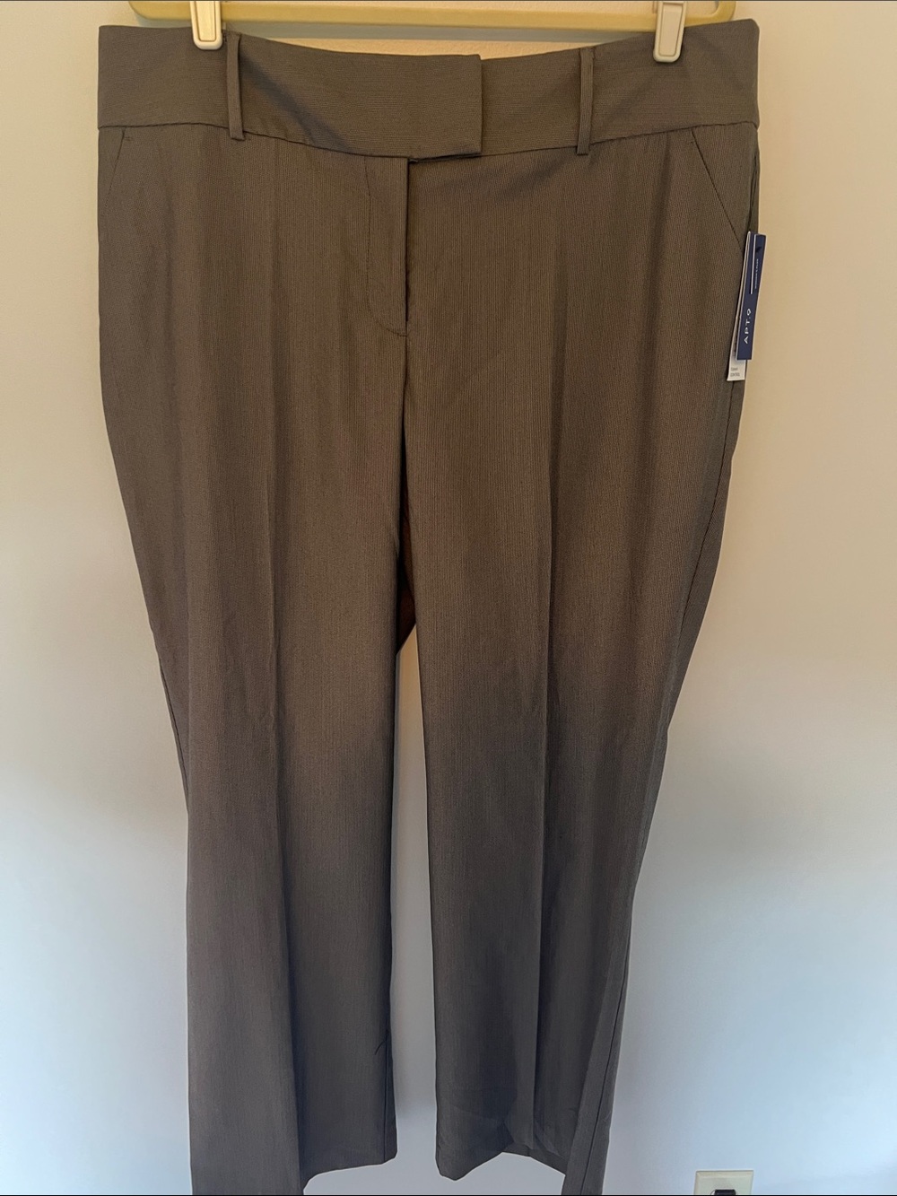 Womens Straight-Leg Dress Pants - Brown